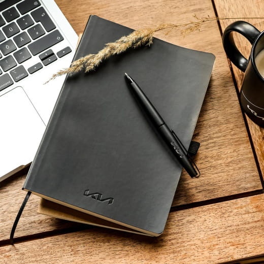 Kugelschreiber schwarz matt Metall Original KIA | KIA10422