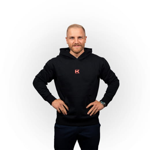 Kunzmann Hoodie Limited Edition nero rosso | KNZHoodie90J