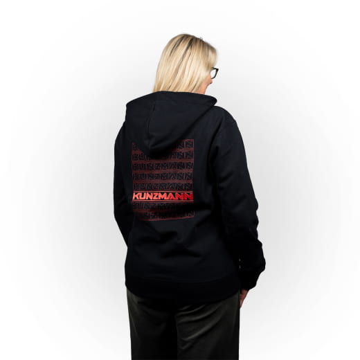 Kunzmann Hoodie Limited Edition nero rosso | KNZHoodie90J