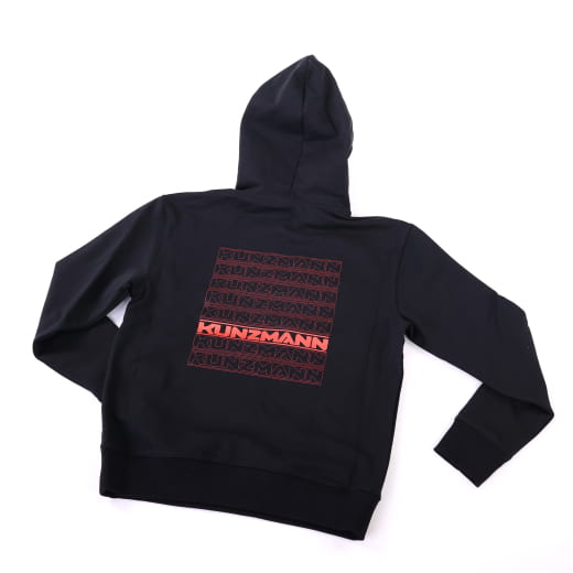 Kunzmann Hoodie Limited Edition nero rosso | KNZHoodie90J