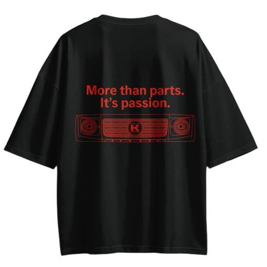 T-shirt Kunzmann Onlineshop noir rouge | KNZOSShirt