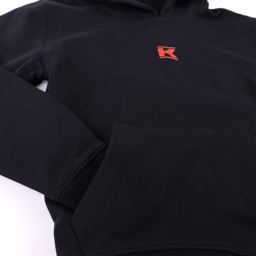 Sweat à capuche Kunzmann édition limitée noir rouge | KNZHoodie90J