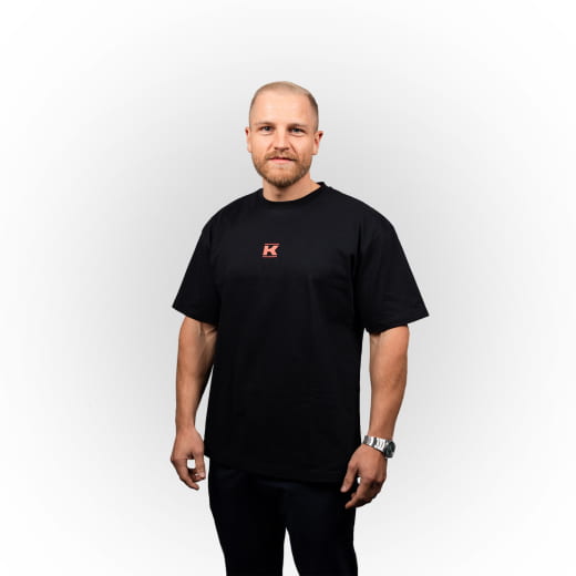 T-shirt Kunzmann édition limitée noir rouge | KNZShirt90J