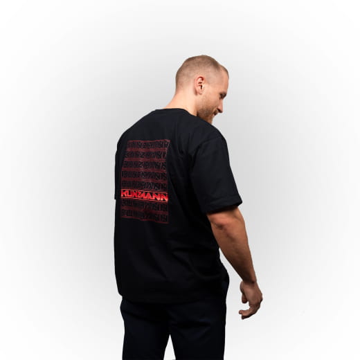 T-shirt Kunzmann édition limitée noir rouge | KNZShirt90J
