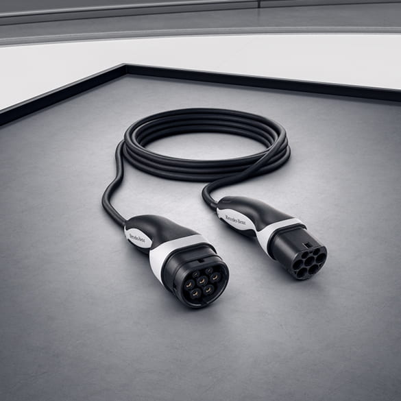 Laadkabels voor laadpaal thuis & publieke laadstations / Mode 3 / 8m glad 20A / Origineel Mercedes-B