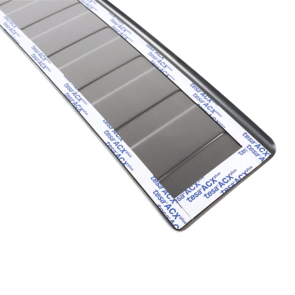 Laadrandbescherming roestvrij staal graphitezwart VW T6 T6.1 | Weyer-T6-graphit