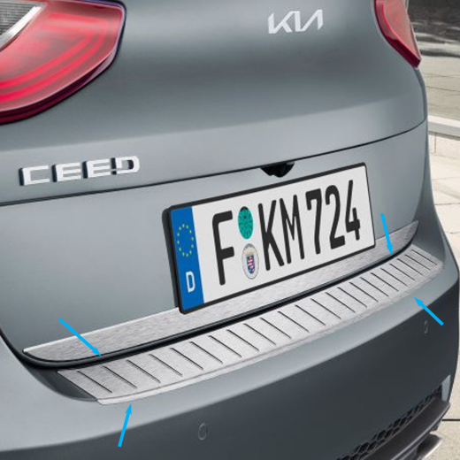 Ladekantenschutz Gebürsteter Edelstahl KIA Ceed CD Original KIA | J7274ADE00BR
