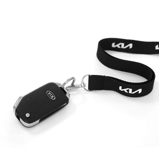 Lanyard avec mousqueton noir d'origine Kia | KIA10327