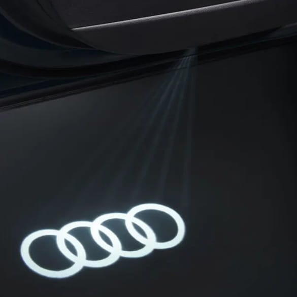 LED projector Audi Rings entrance lighting Genuine Audi