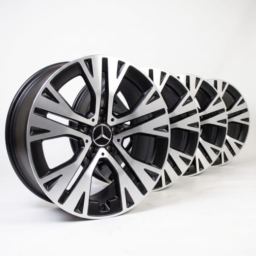Llantas de 18 pulgadas GLB X247 de 5 radios dobles originales Mercedes-Benz | A2474015000 7X23-X247