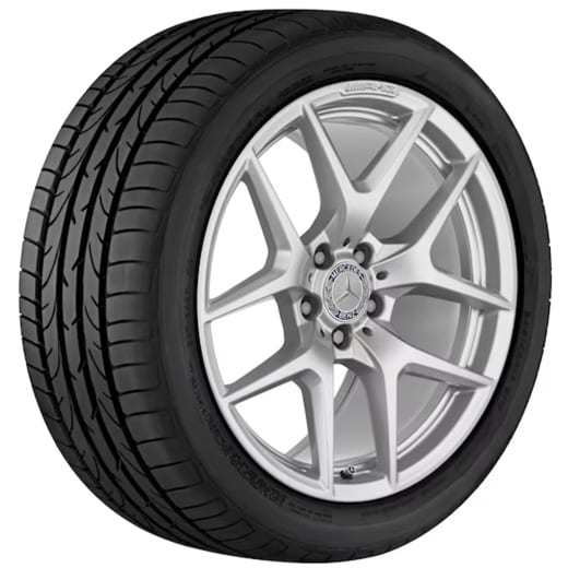 Llantas 19 pulgadas AMG GT C190 R190 radios en Y plata vanadio | A1904010300/0400 7X45