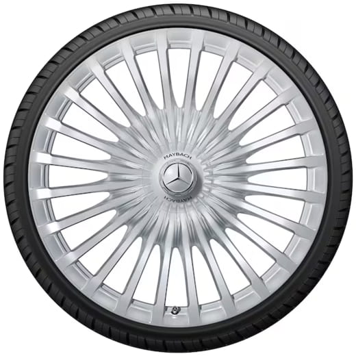 Llantas 23 pulgadas GLS Maybach X167 SUV plata pulida multirradio | A1674011600/1700 7X15-X167