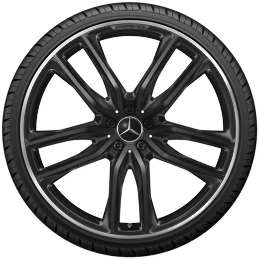 Llantas AMG de 23 pulgadas GLS X167 negras de 5 radios dobles | A1674017700/-7800 7X72