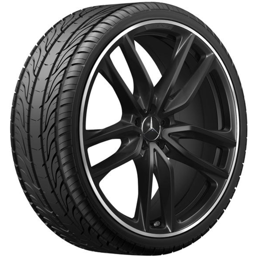 Llantas AMG de 23 pulgadas GLS X167 negras de 5 radios dobles | A1674017700/-7800 7X72