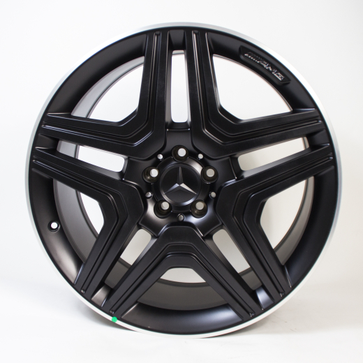 Llantas 21 pulgadas 63 AMG de 5 radios dobles negro mate Clase M W166 Original | A16640123027X71-B