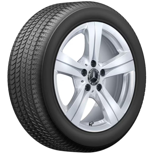 Llantas Clase C W206 híbrido 17 pulgadas plata vanadio Original Mercedes-Benz | A2064014500/4600 7X45-W206