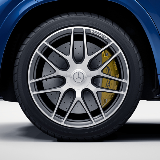 63 AMG 22 pulgadas GLE V167 llantas forjadas de radios cruzados gris titanio | A1674014400/4500-7X21-C