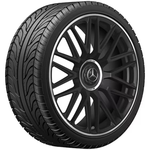 Llantas forjadas de 21 pulgadas AMG GT 43 C192 de radios en Y negro mate | A2324012900/A1924010600 7X71-C192
