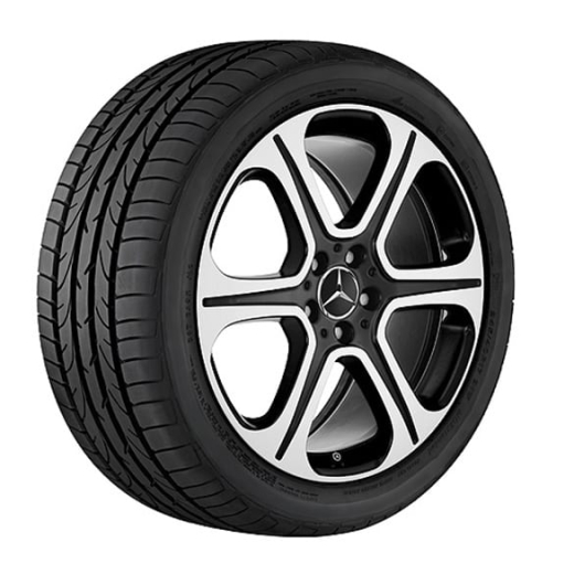 Juego de llantas de 19 pulgadas | Clase E Coupé C238 | rueda de 6 radios negra | original Mercedes-Benz | A21340134/5007X23-238