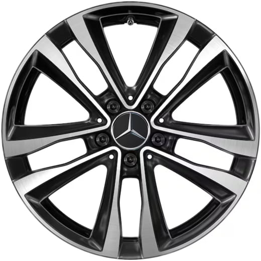 Llantas Mercedes-Benz CLA Coupé C118 18 pulgadas 5 radios dobles negras | A1774012700 7X23-C118