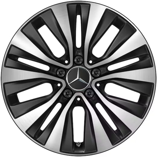 Llantas Mercedes-Benz Clase A W177 17 pulgadas 5 radios dobles negro mate | A1774011000 7X36-W177
