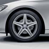 Juego de llantas AMG de 18 pulgadas Clase E W213 de 5 radios gris titan Original Mercedes-Benz