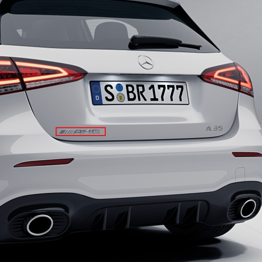 Logo AMG scritta portellone posteriore A 35 Classe A W177 Originale Mercedes-Benz | A1778174600-B