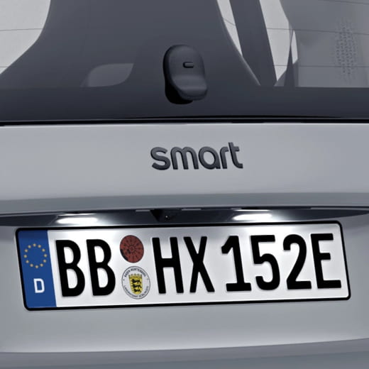 smart Logo negro portón trasero smart 453 Original | QAP8892803029