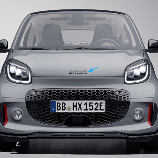 logo smart nero cofano motore smart 453 originale | QAP8892803033