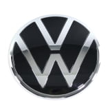 Logo VW portón trasero Caddy 5 SB negro cromo original Volkswagen