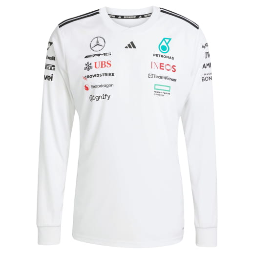 Longsleeve Heren Team adidas Mercedes-AMG Petronas F1 wit | B67998183-87