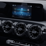 Luchtroosters in Turbine-optiek Zwart A-Klasse W177/V177 Origineel Mercedes-Benz