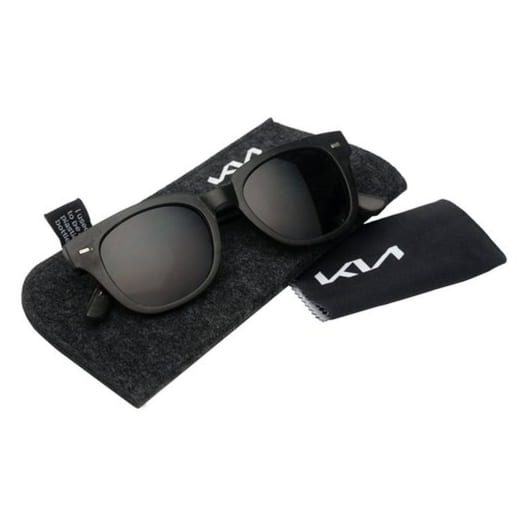 Lunettes de soleil Kia noires en matériaux recyclés, avec étui, Kia d'origine | 66951ADE55