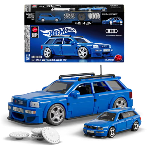 Mattel Brick Shop Hot Wheels 94 Audi Avant RS2 JGR28 253 pieces | 227.33155