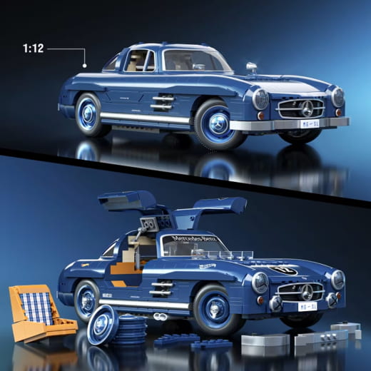 Mattel Brick Shop Hot Wheels Mercedes-Benz 300 SL HWW25 | B66041219