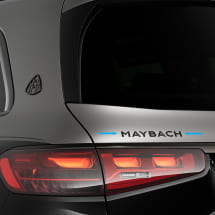 Maybach Opschrift Night Series Zwart-Chroom Kofferbakdeksel  | Maybach-Schriftzug-schwarz-167