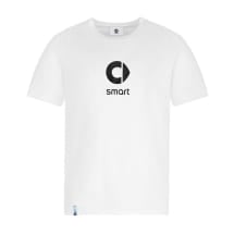Mens T-shirt white with black logo Genuine smart | 10021692/-851
