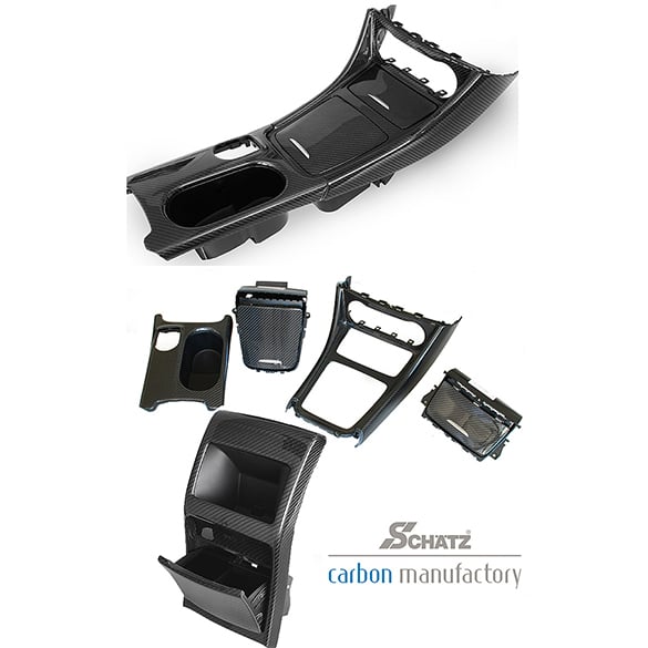 Carbon oddments compartment inclusive backpart CLA C117 Schätz Tuning