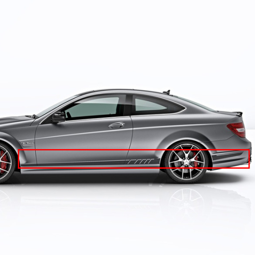 Jeu de films bandes décoratives latérales C63 AMG Edition 507 | Mercedes-Benz Classe C W204 | A2049890085