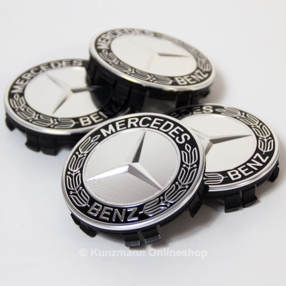 Nabenkappe für Mercedes in Silber/Chrom, 72 mm Durchmesser, 1 Stück - ATU