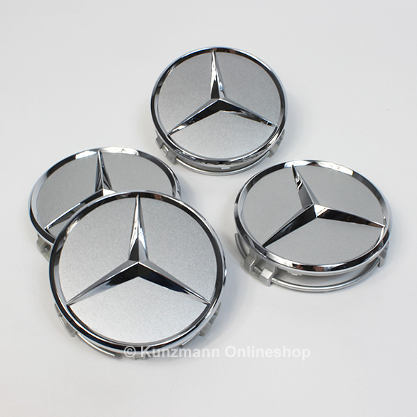 Original Mercedes-Benz Naafdoppen set in titanzilver met ch​ | B66470202
