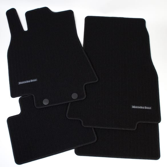 Car rib floor mats Mercedes A-Class W169 original Mercedes-Benz in black