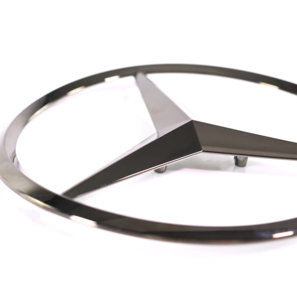 Mercedes-ster zwart chroom kofferklep GLS X167 | Stern-schwarz-X167