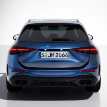 Mercedes-ster zwart chroom achterklep C-Klasse S206 | Stern-schwarz-S206