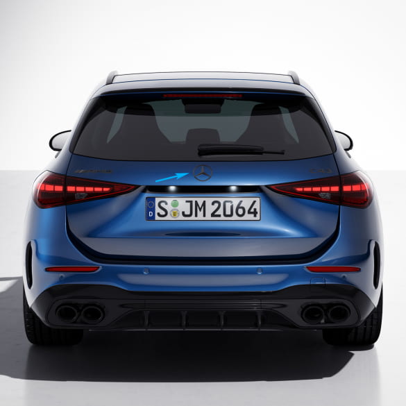 Mercedes-ster Night pakket zwart chroom achterklep C-Klasse T-model S206