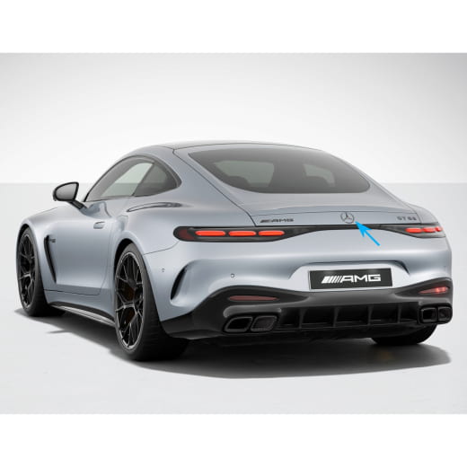 Mercedes ster AMG GT C192 donker chroom kofferbakklep orig.  | C192-Stern-schwarz