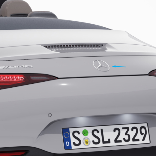 Mercedes Stern Chrom Heckklappe SL R232 Original Mercedes-Benz | Mercedes-Stern-Chrom-R232