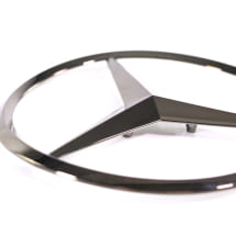 Mercedes Stern Schwarz Chrom Heckklappe GLS X167  | Stern-schwarz-X167