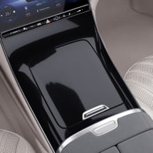 Middenconsole fijnstructuurlook zwart EQS V297 Origineel Mer | EQS-Feinstrukturoptik-schwarz-Mittelkonsole