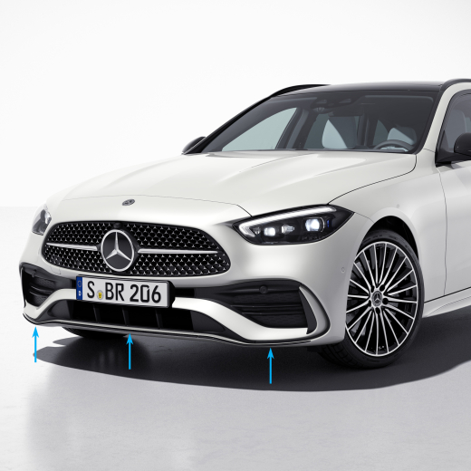 Modanatura paraurti anteriore Night package Classe C W206  | W206-Zierleiste-Front-Night